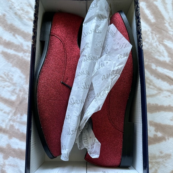 Men’s Red Sparkle Shoes - Picture 9 of 9